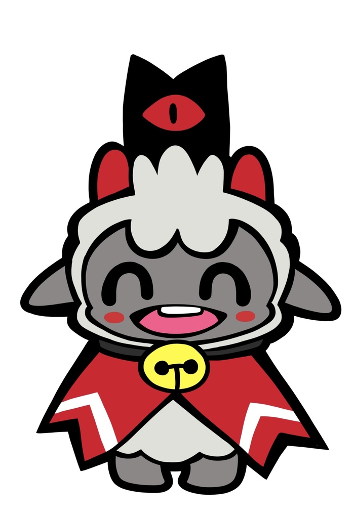【ステッカー】笑顔子羊