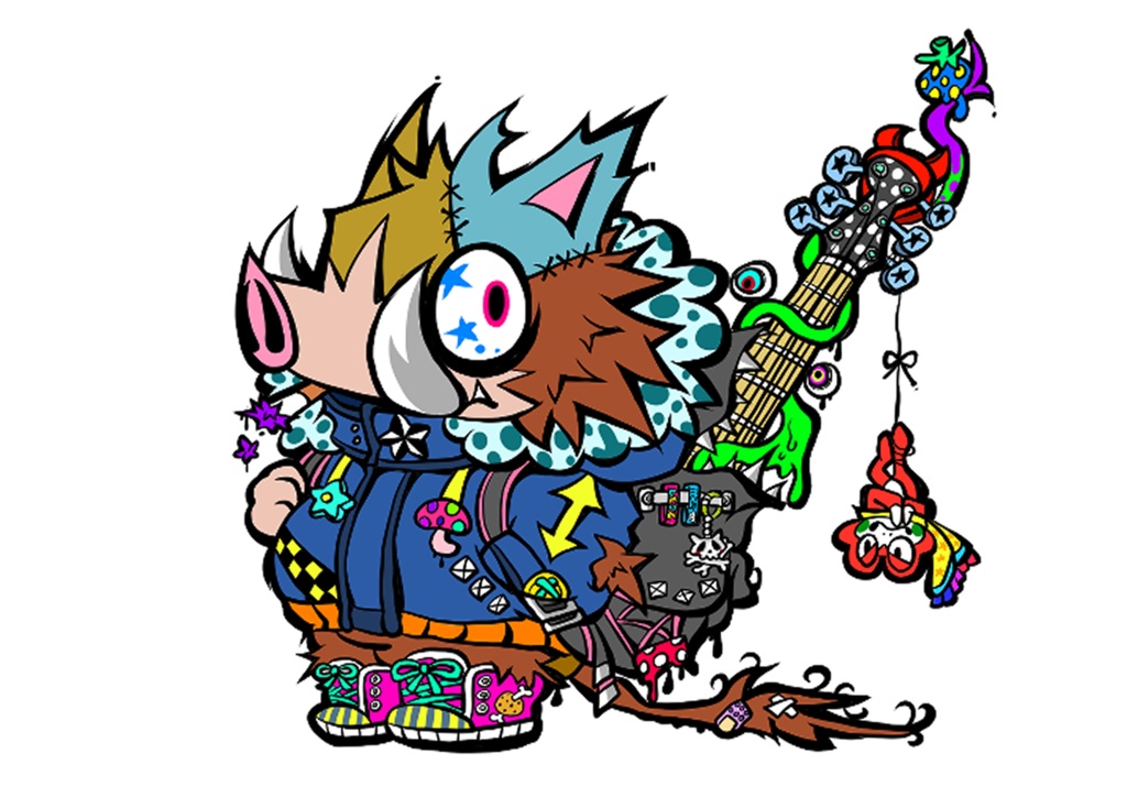 【12cmステッカー】いのぎたー