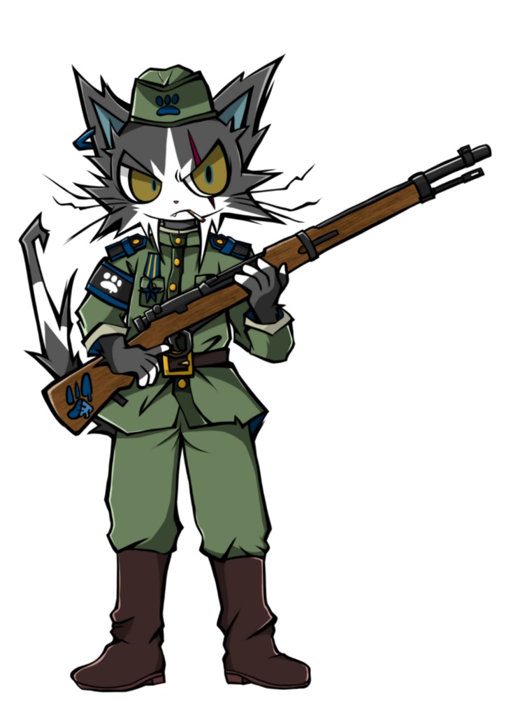 【12cmステッカー】狙撃兵さん