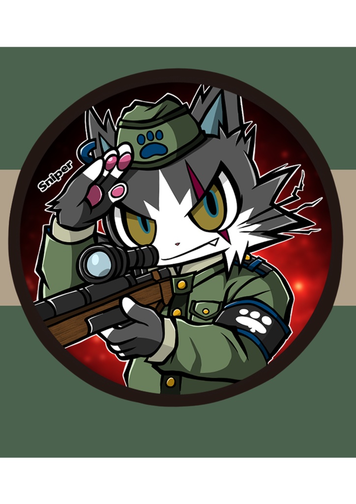 【缶バッジ】狙撃兵さん