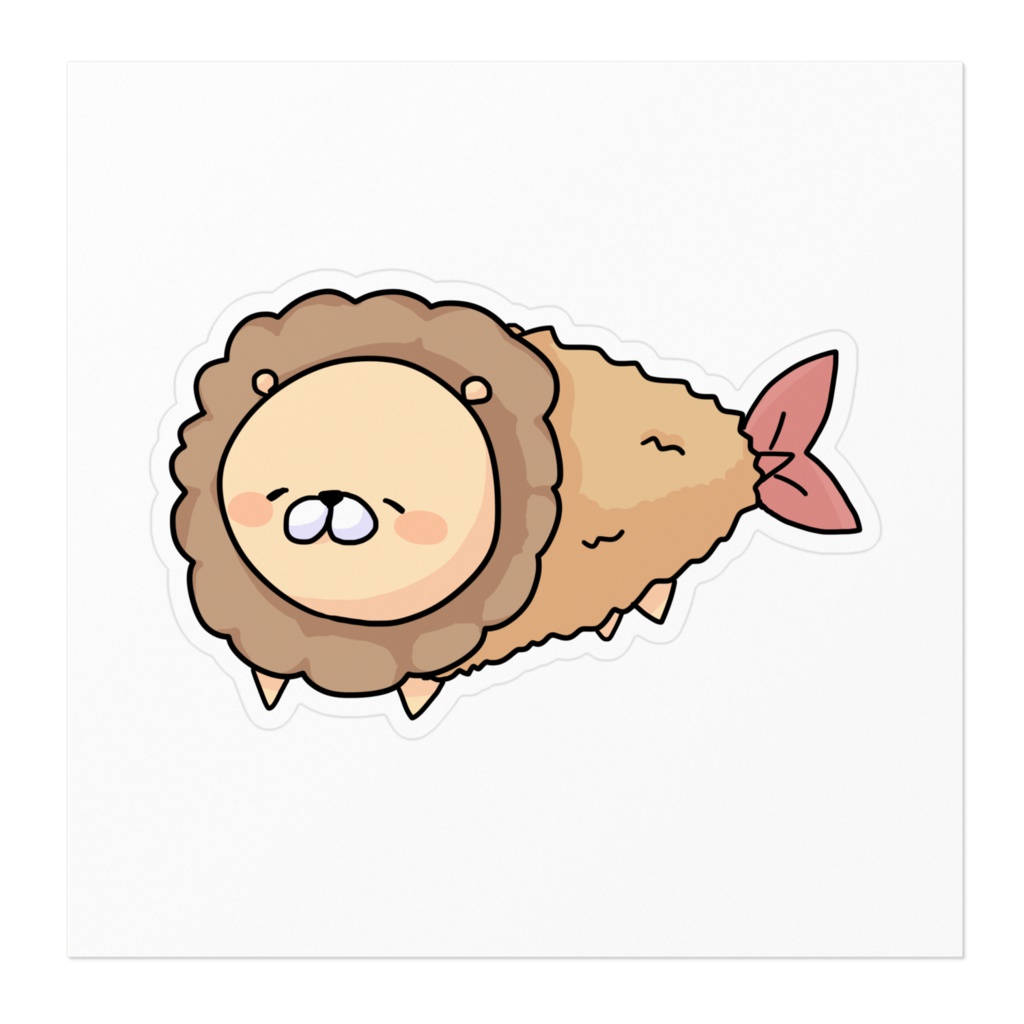 えびふらいおんステッカー 夏色まつり