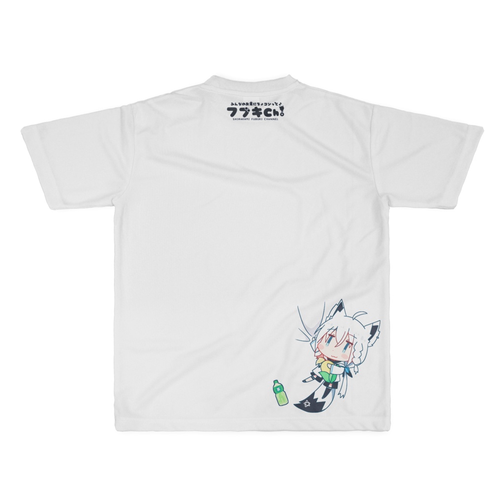 狐じゃい!フルグラフィックTシャツ(M, XL) 白上フブキ