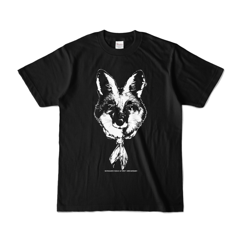 白上フブキ一周年記念Tシャツ(黒)