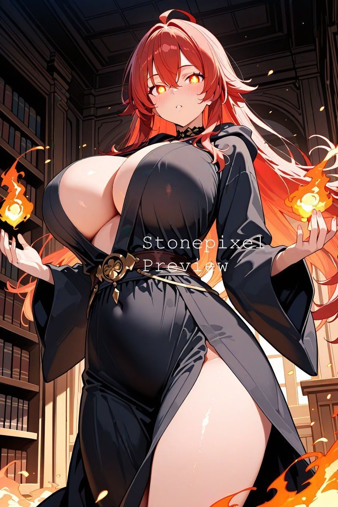 ✨The Flame Witch's Forbidden Library_ Illustration Pack Vol1 ✨