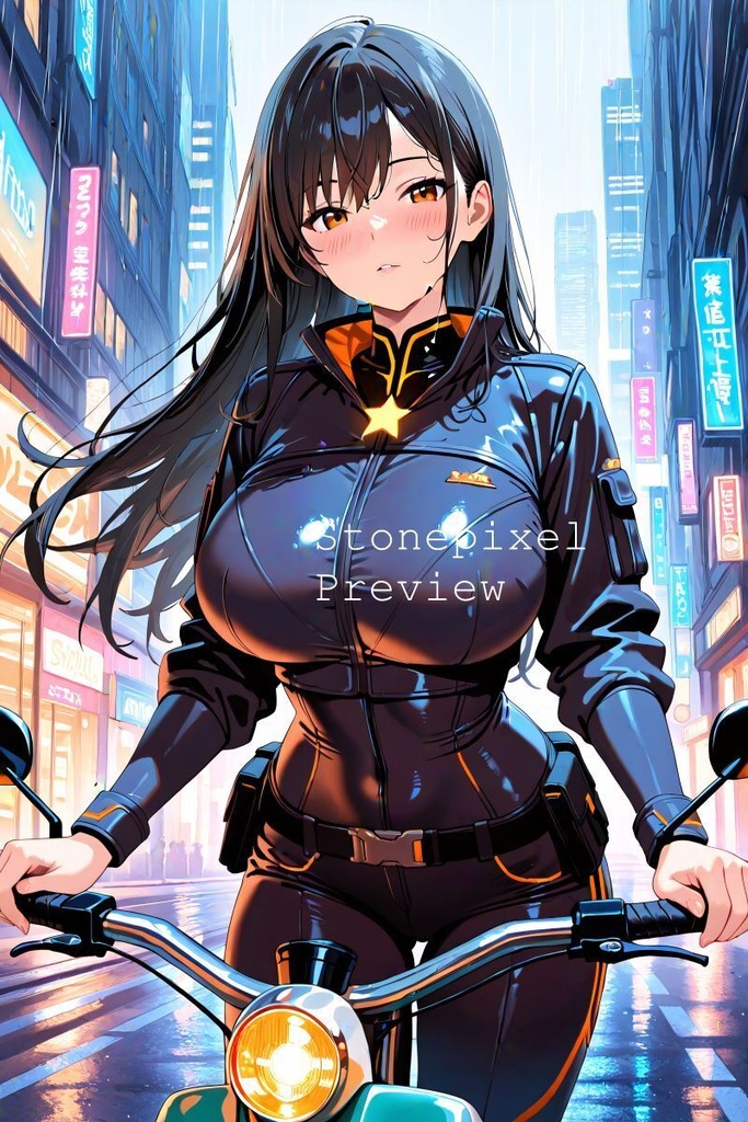 ✨新系列 璃亞 未來城市外送員_ Illustration Pack Vol1 ✨