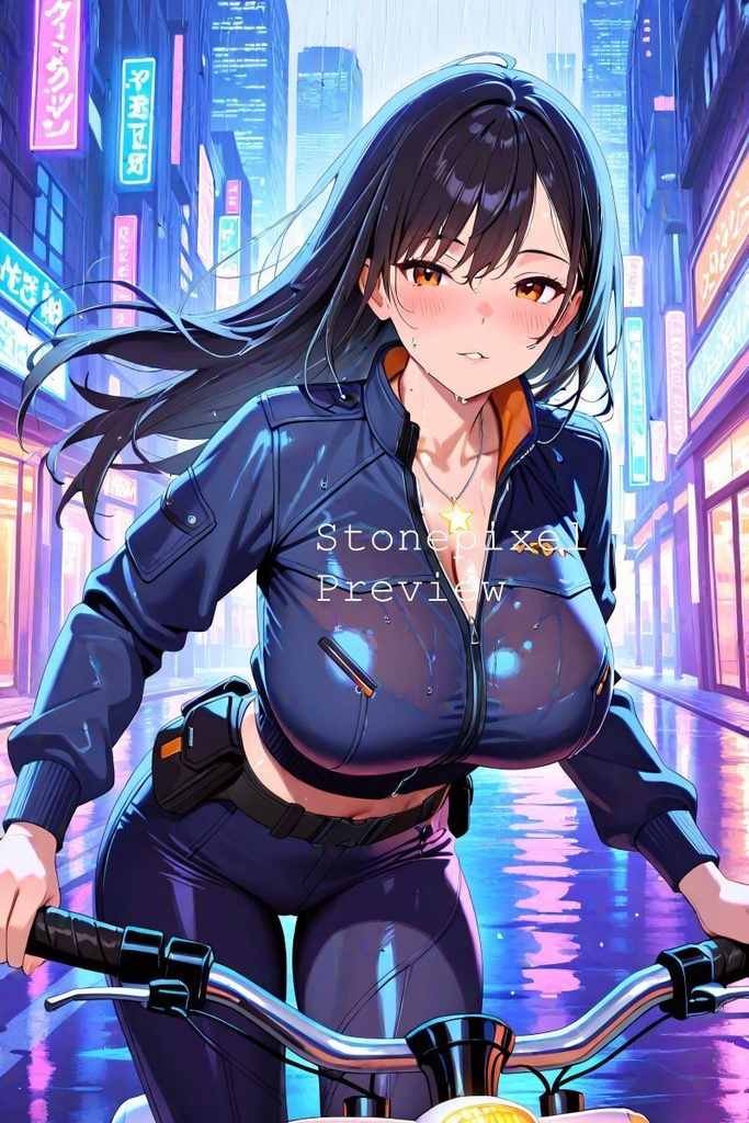✨新系列 璃亞 未來城市外送員_ Illustration Pack Vol1 ✨