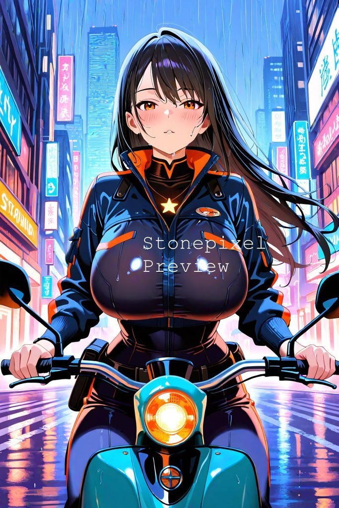 ✨新系列 璃亞 未來城市外送員_ Illustration Pack Vol1 ✨
