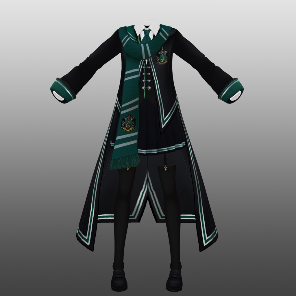 Slytherin Outfit from Hogwarts Legacy (vroidcustomitem)