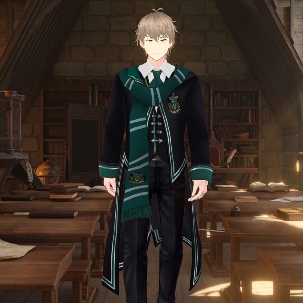 Slytherin Outfit from Hogwarts Legacy (vroidcustomitem)