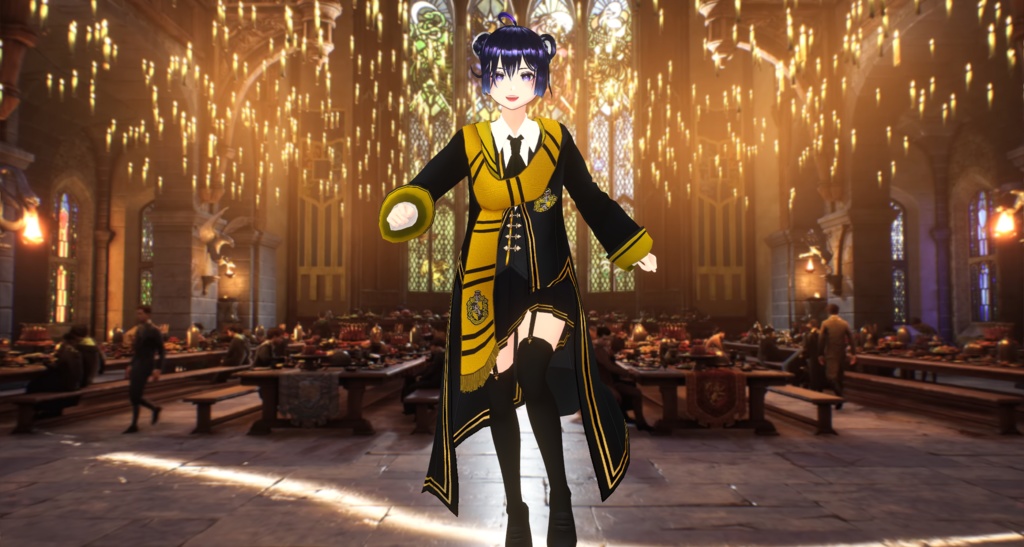 Hufflepuff Outfit from Hogwarts Legacy (vroidcustomitem)