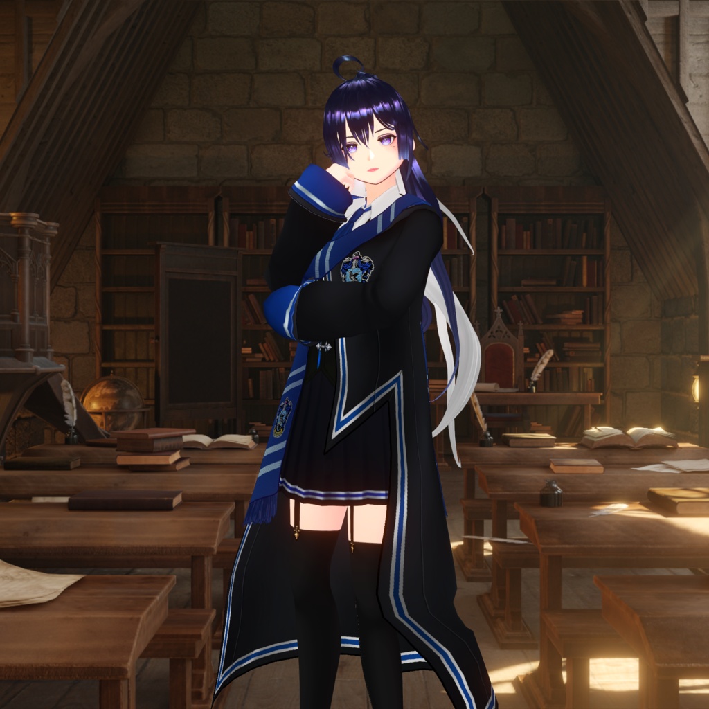 Ravenclaw Outfit from Hogwarts Legacy (vroidcustomitem)