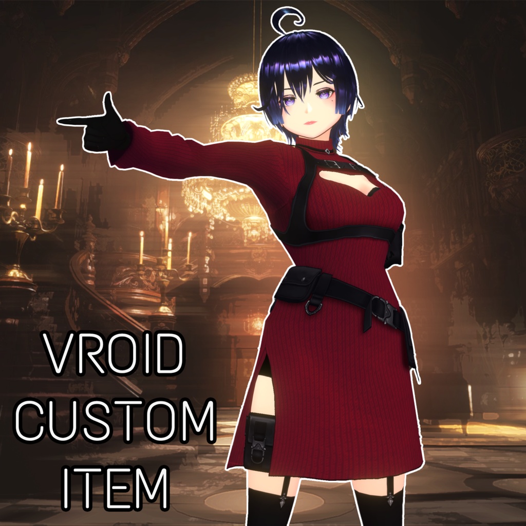 Ada Wong Outfit from Resident Evil [Vroid stable Ver.] custom item