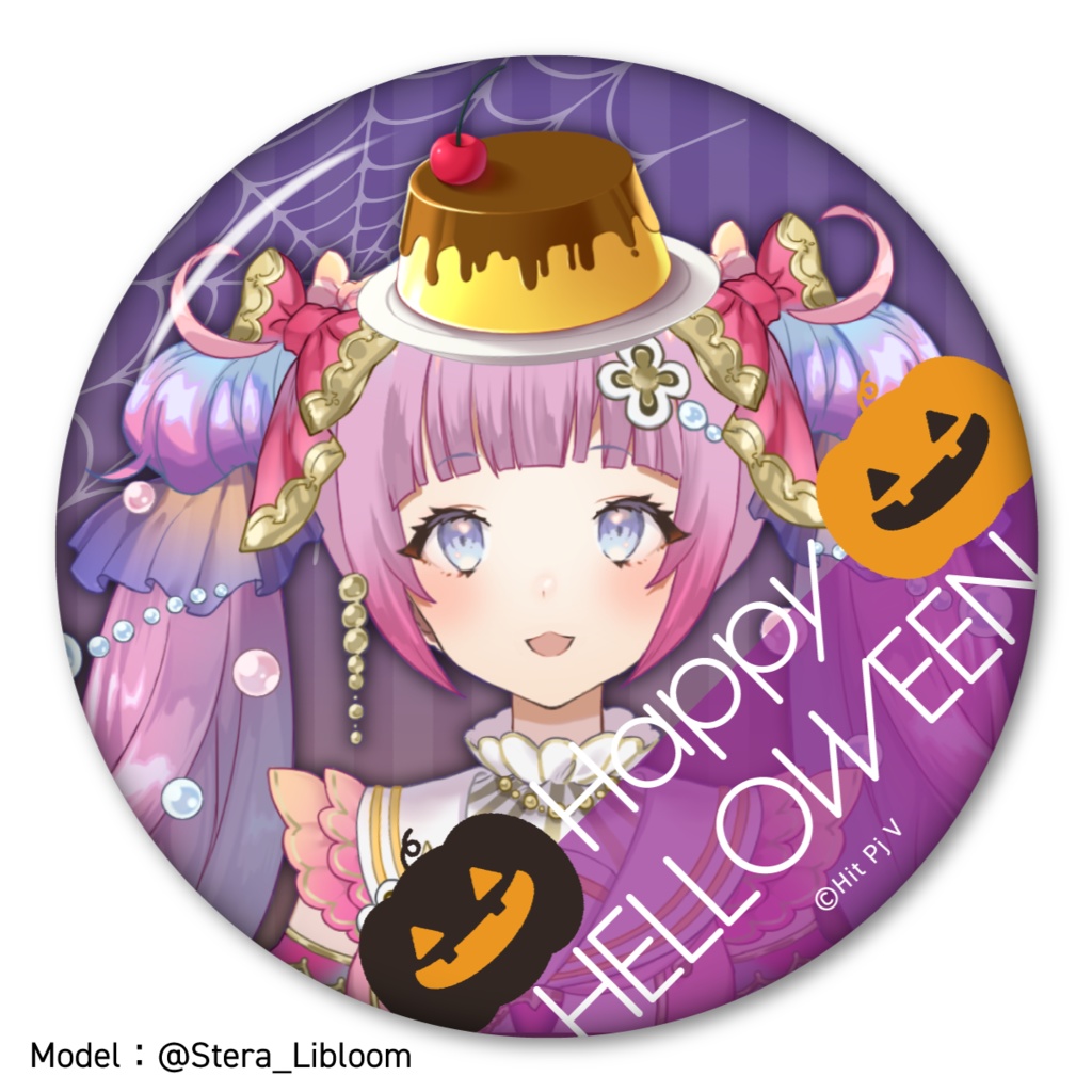 【缶バッジ風素材】高画質版+ハロウィン