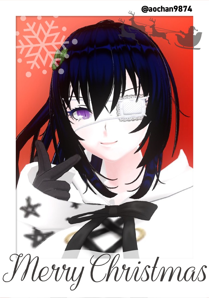 【チェキ風フレーム】クリスマスバージョン高画質版+α