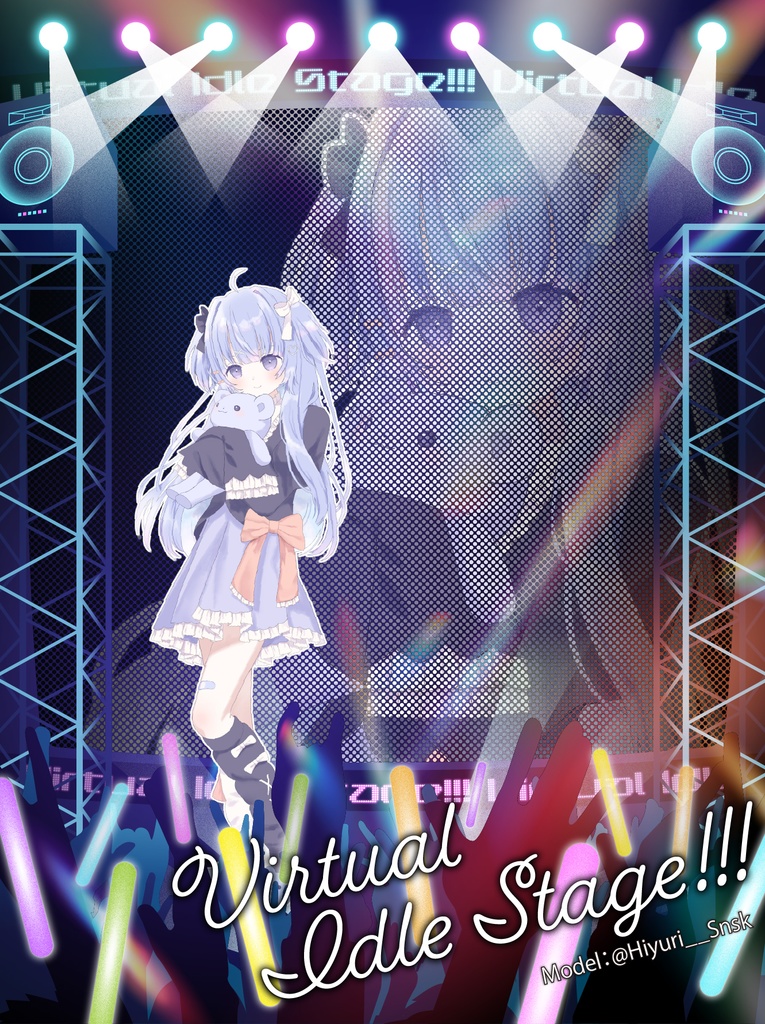 【ライブステージ】バックモニター付き素材