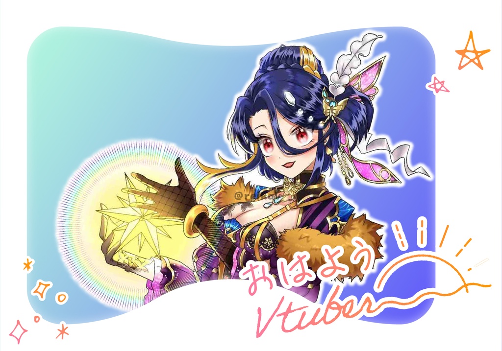 【mixi2】始めました!&おはVフレーム素材