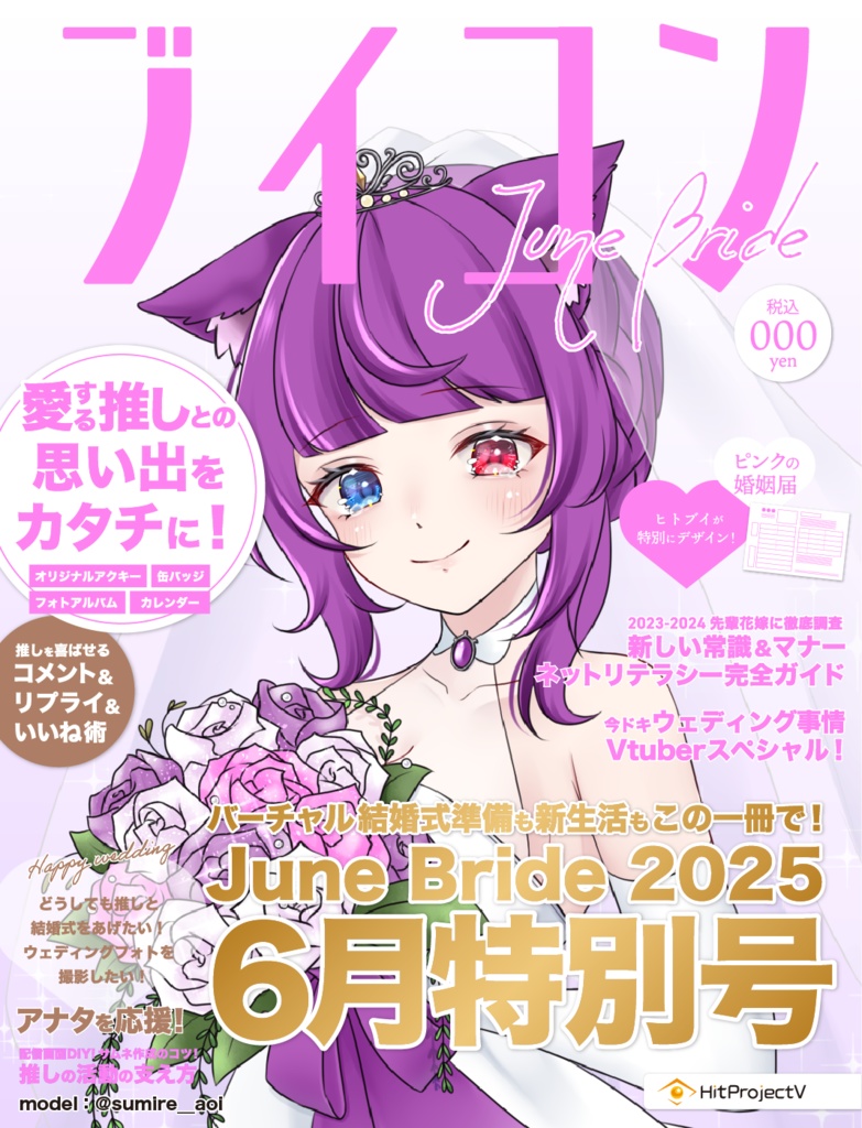 【ブイコン】6月特別号フレーム素材『赤』のみ(2025年6月30日まで)