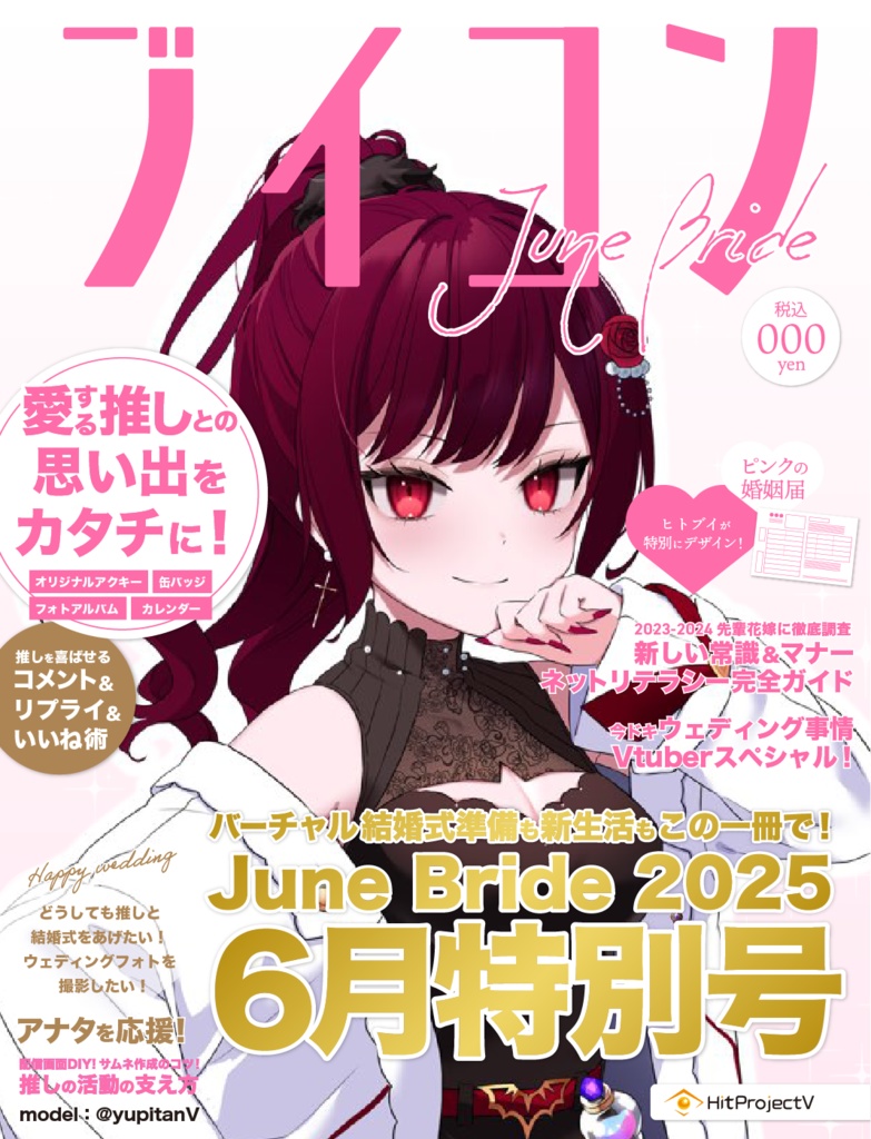 【ブイコン】6月特別号フレーム素材『赤』のみ（2025年6月30日まで）