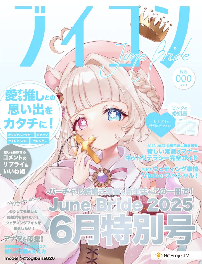 【ブイコン】6月特別号フレーム素材『赤』のみ(2025年6月30日まで)