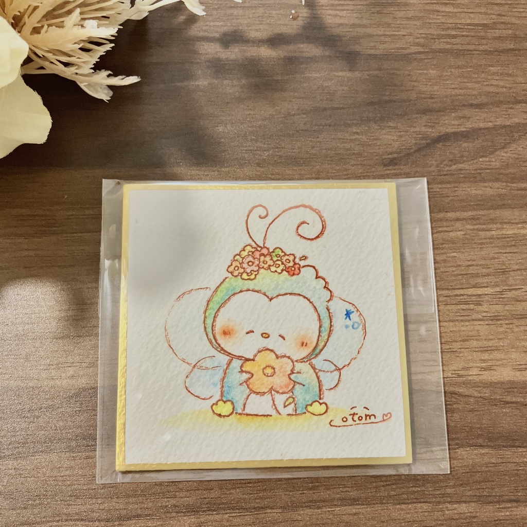 ミニ色紙原画「とぅいんくるぺっぺ＊ちいさなはる」