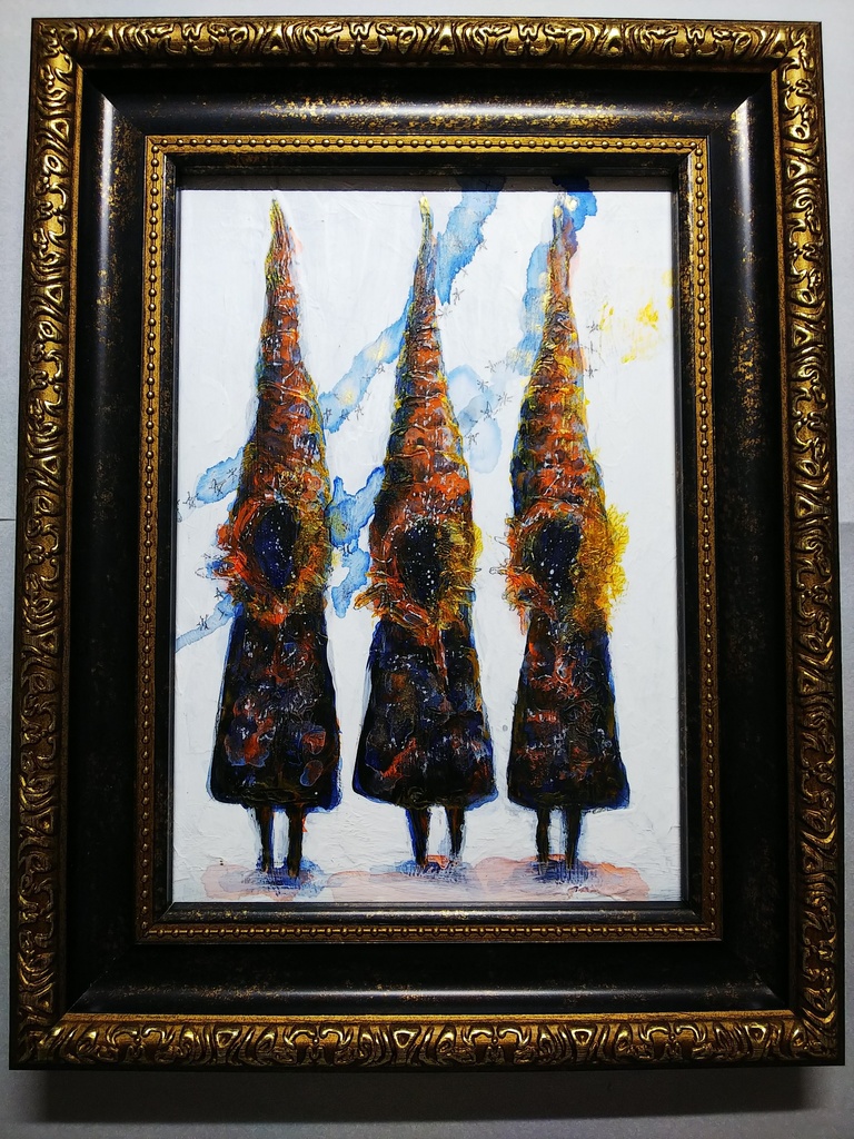 【A5原画・額装】　星屑の子　トラカット