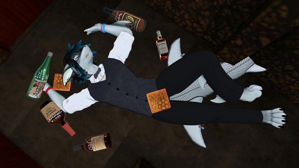 Two peice suit for Shawn the shark