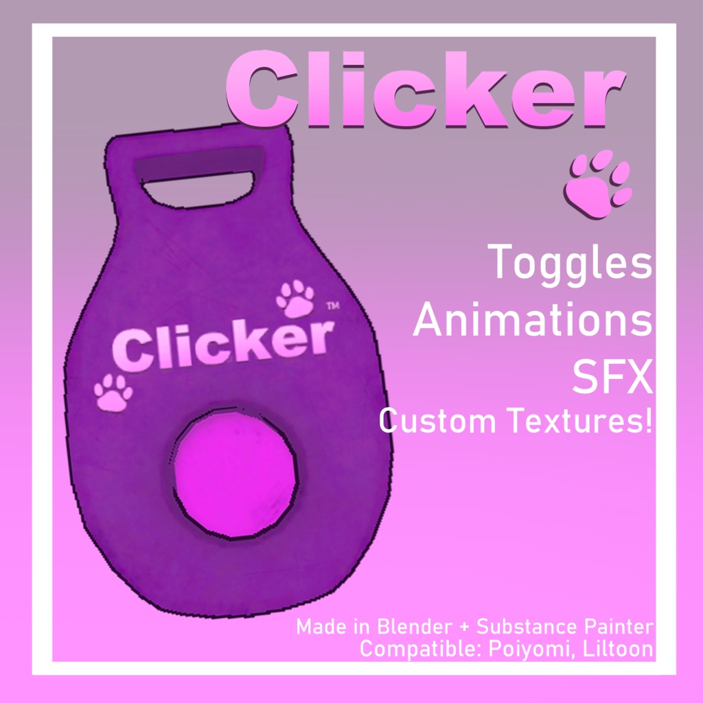 ♡ [ VRChat Working ] Dog Clicker