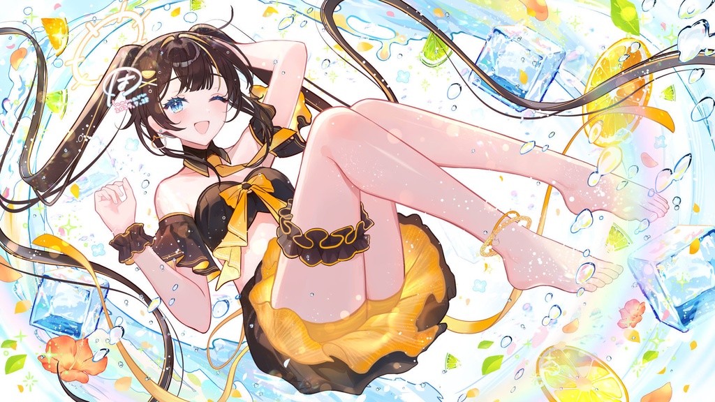 未統合clipデータ＋高解像度JPG「希音らら様3周年記念絵」