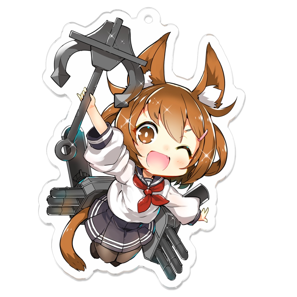 【艦これ】ケモミミ六駆娘 アクリルキーホルダー
