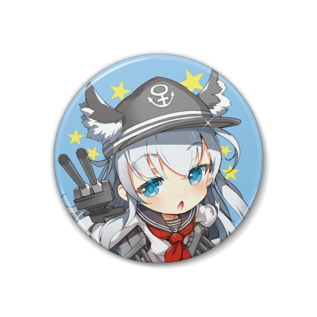 【艦これ】ケモミミ艦娘 缶バッジ