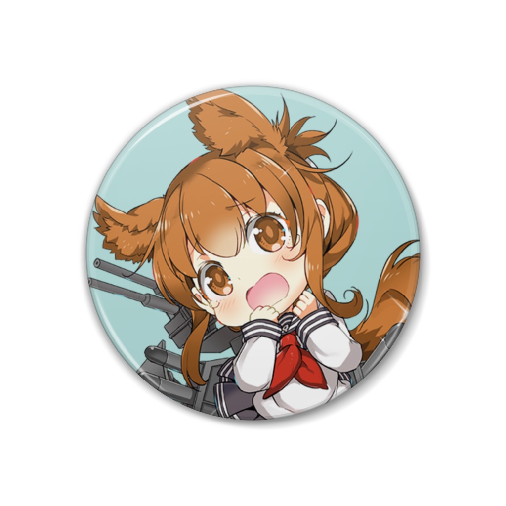 【艦これ】ケモミミ艦娘 缶バッジ