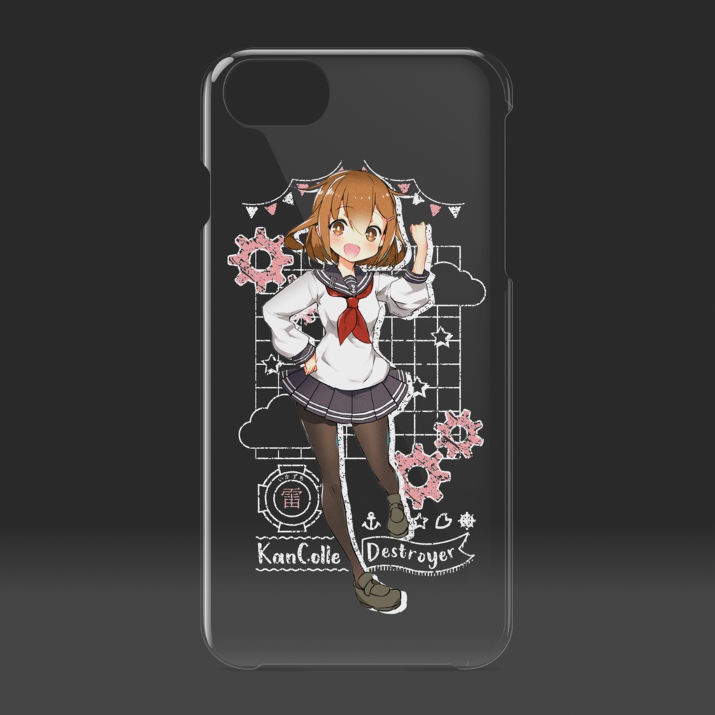 【艦これ】雷 チョークアート風iPhoneケース