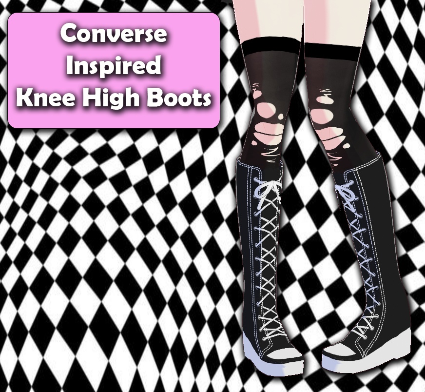[VRoid] Converse Inspired Knee High Boots