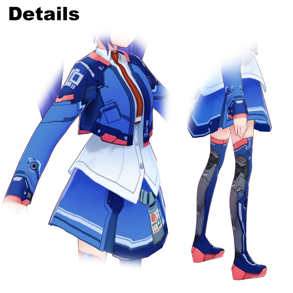 【VRoid】サイバー風衣装【オリジナル】