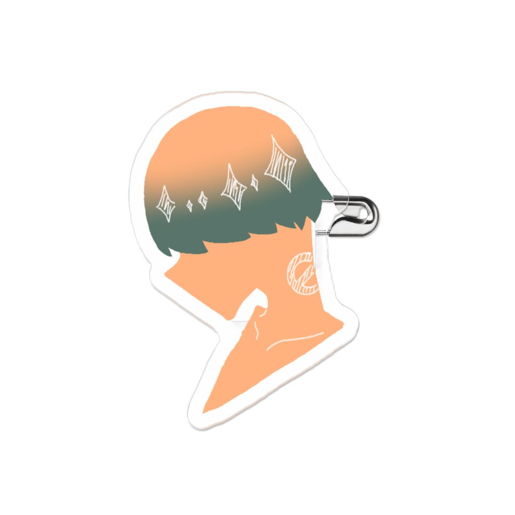 【綺羅の国】ラーサ(バイカラーサファイア) アクリルバッジ