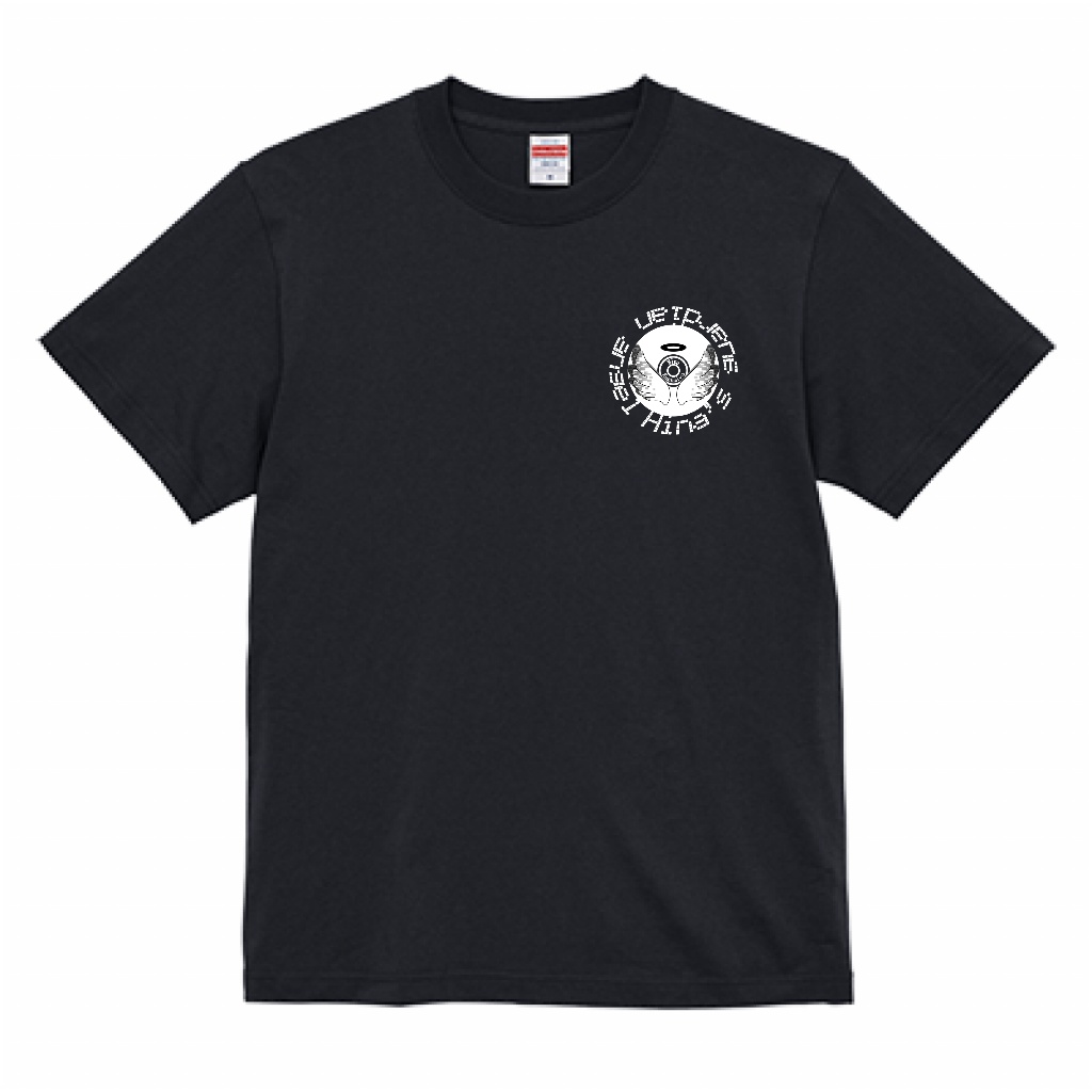 ひなはなシルエットTシャツ 5.6oz 黒・白2種類