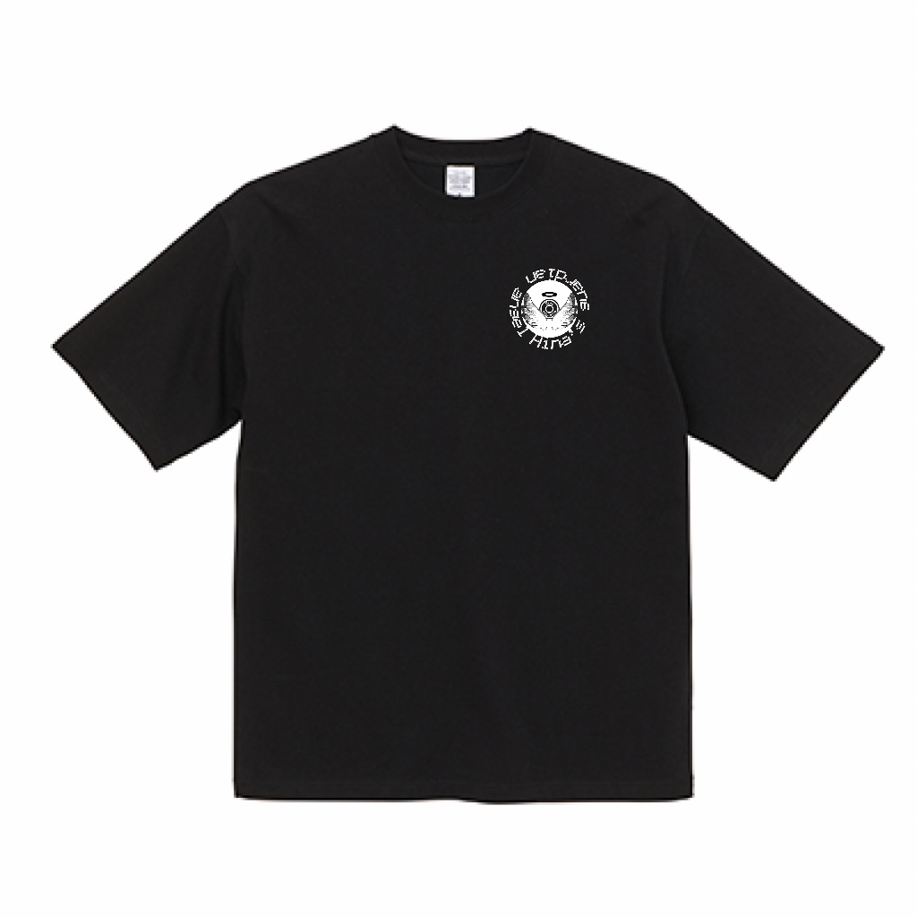 ひなはシルエットTシャツ(服の形ゆったり) 9.1oz 黒・白2種類
