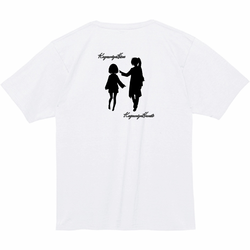 ひなはなシルエットTシャツ 7.4oz 黒・白2種類