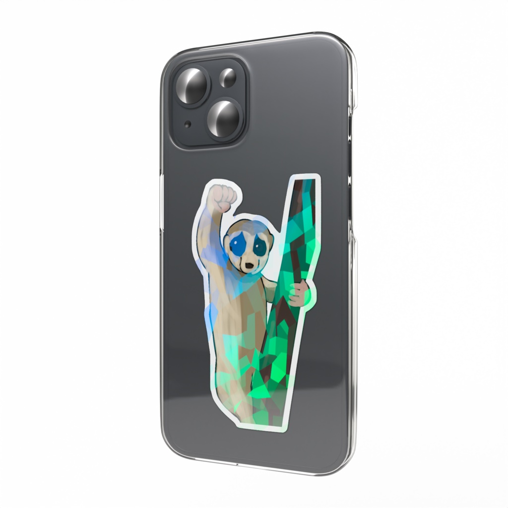 ミカドアニマルホログラムステッカー:スローロリスさん