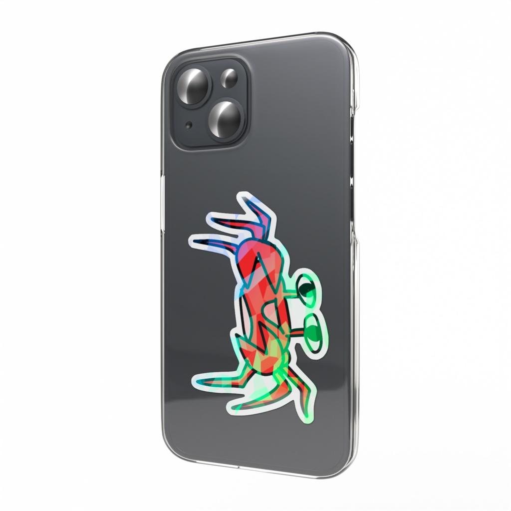 ミカドアニマルホログラムステッカー:カニ