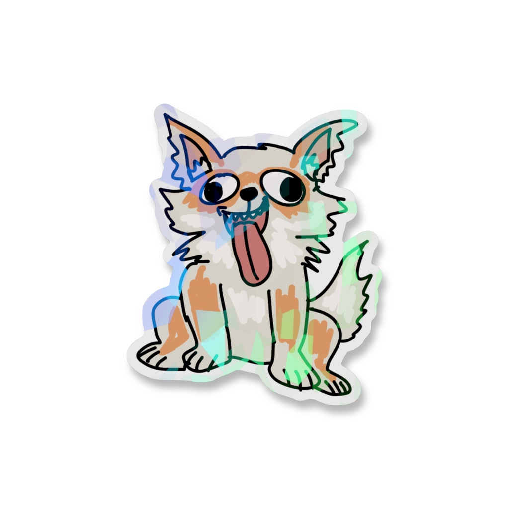 ミカドアニマルホログラムステッカー：CHIHUAHUA