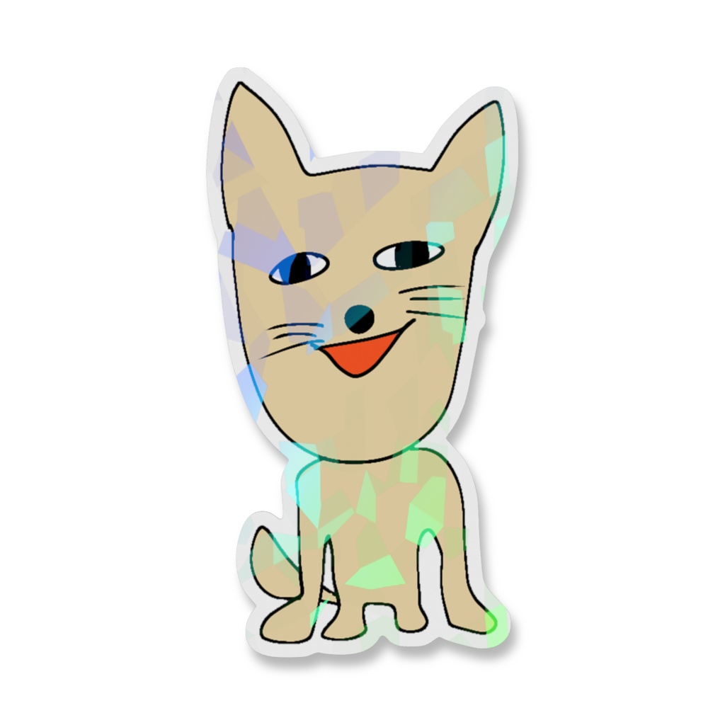 ミカドアニマルホログラムステッカー:原初の犬