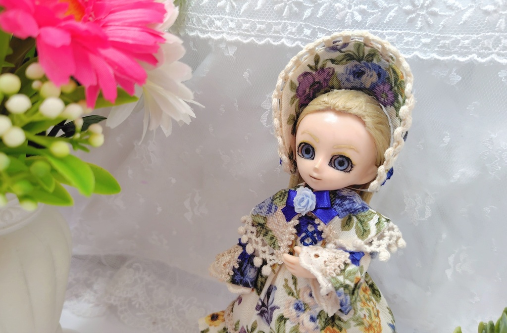 【オビツ11】青薔薇のご令嬢3点フルコーデセット