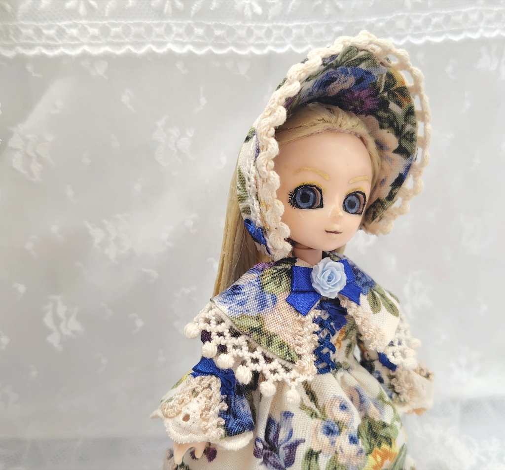 【オビツ11】青薔薇のご令嬢3点フルコーデセット