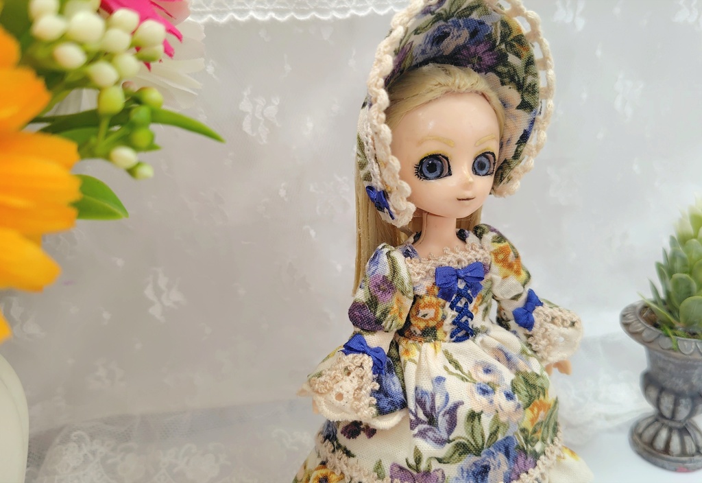 【オビツ11】青薔薇のご令嬢3点フルコーデセット