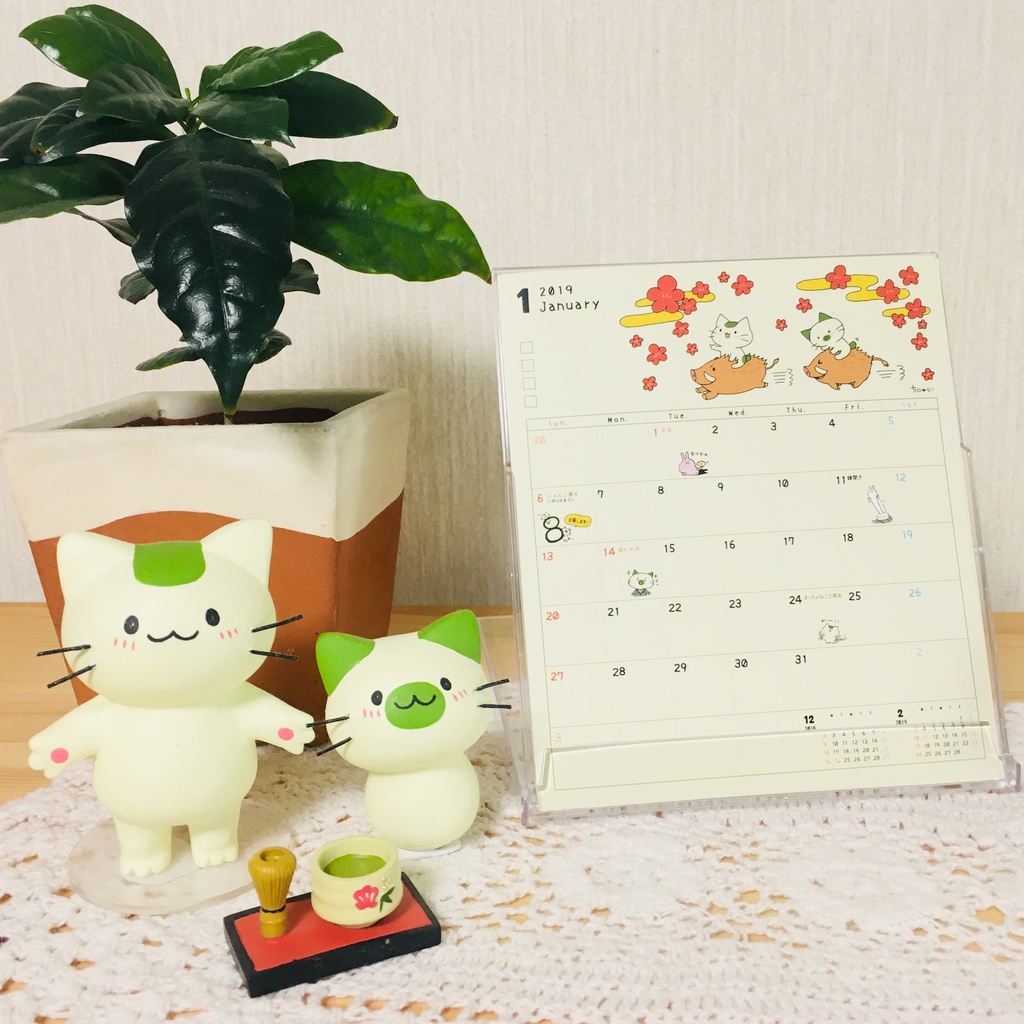 まっちゃねこ。2019年卓上カレンダー