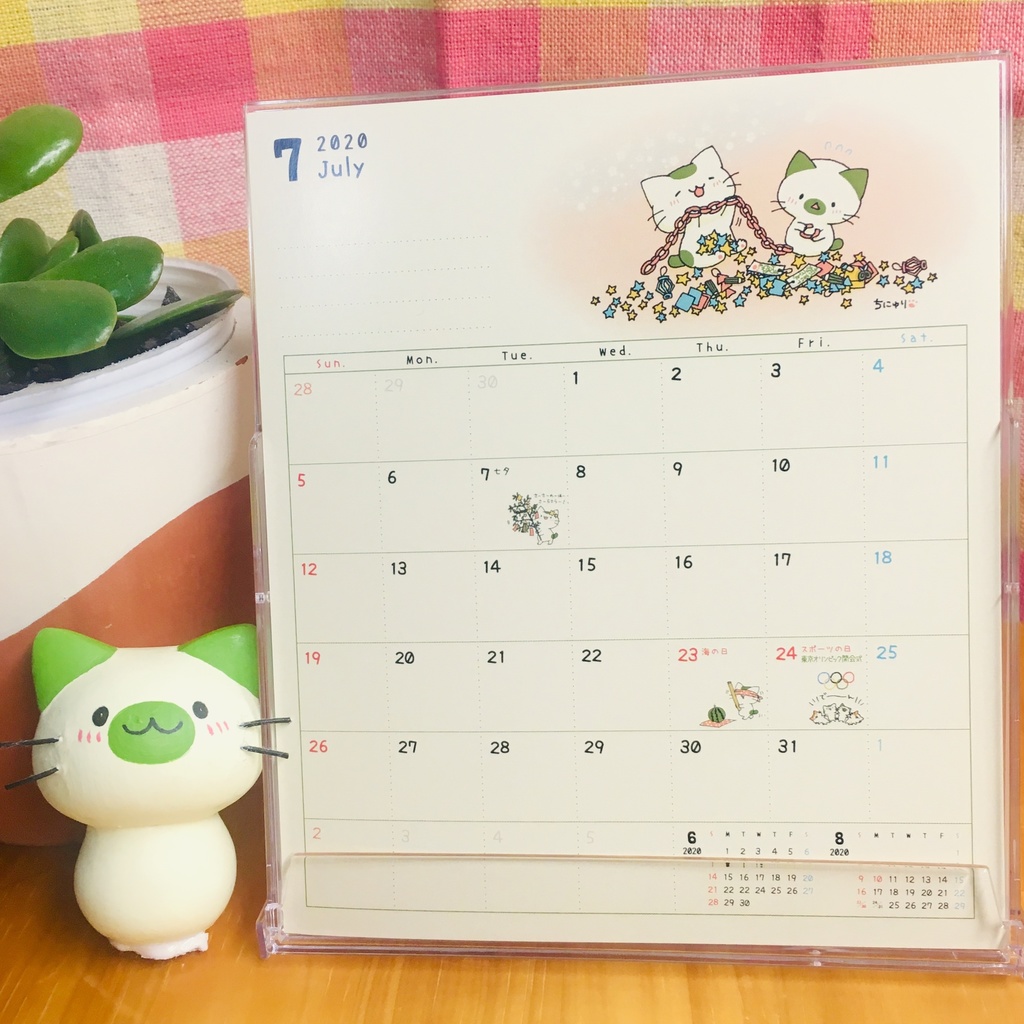 まっちゃねこ。2020年卓上カレンダー
