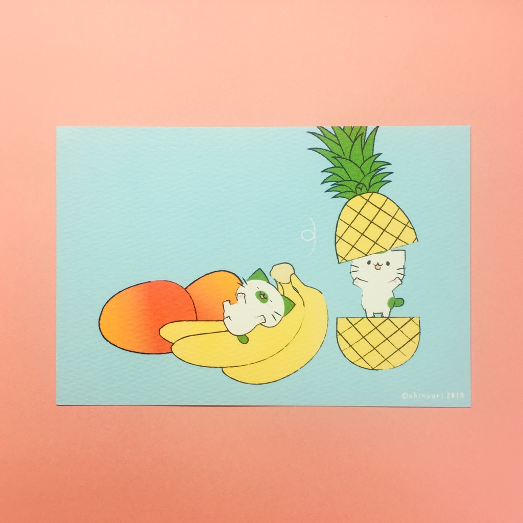 まっちゃねこ。ポストカード【水果】