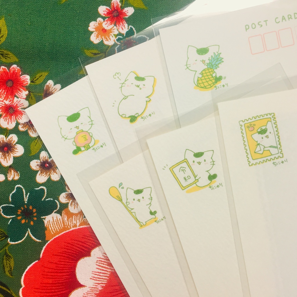 まっちゃねこ。ポストカード【船】