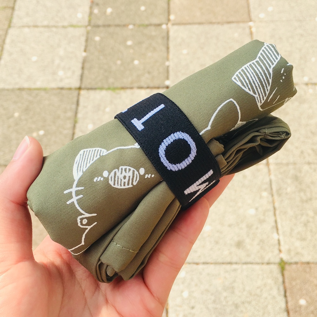 まっちゃねこ。折りたたみエコバッグ